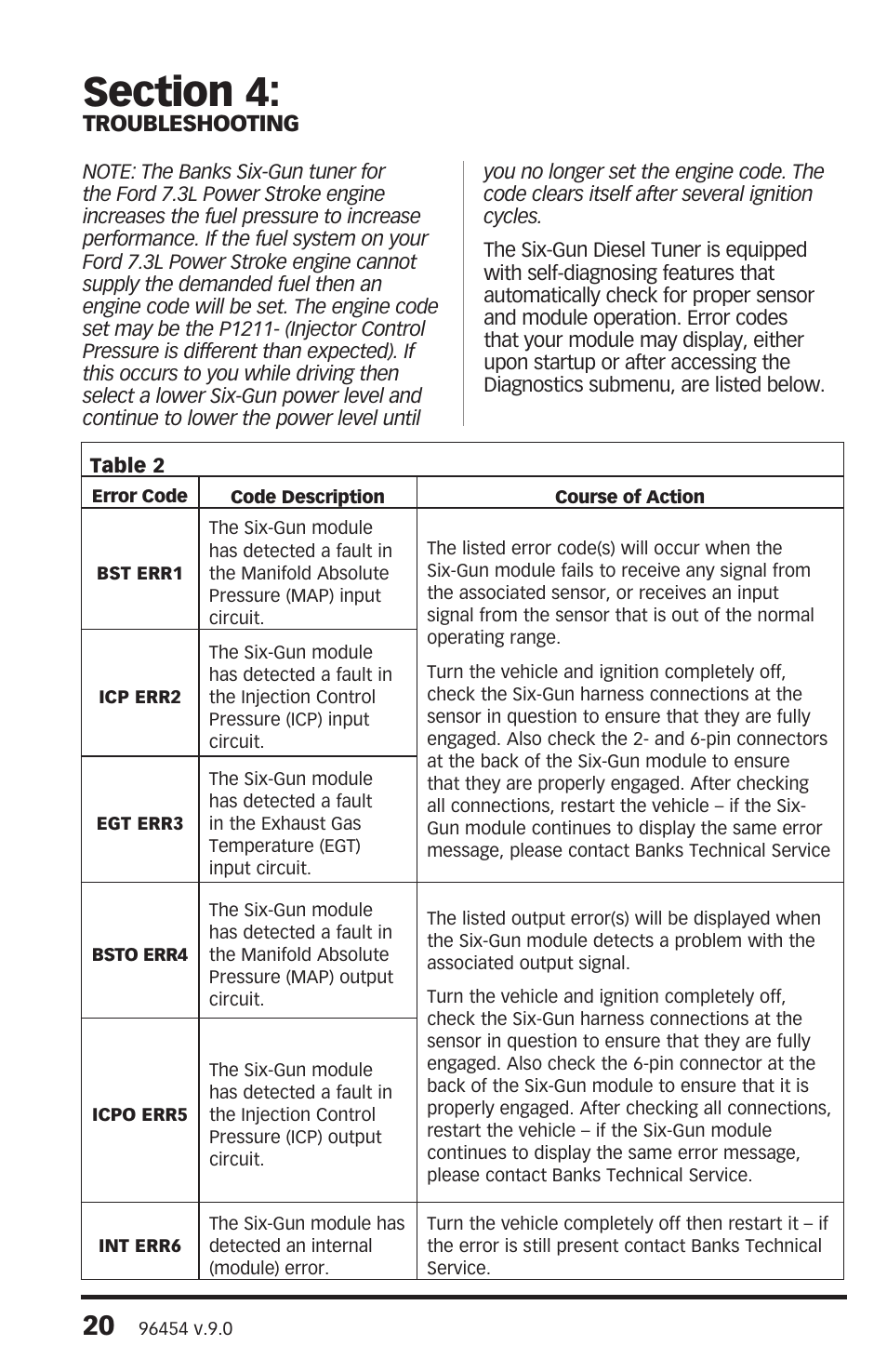 Banks Power Ford Trucks: (Diesel ’99 - 03 7.3L Power Stroke) Tuner- Six-Gun Diesel Tuner '99-03 User Manual | Page 20 / 24