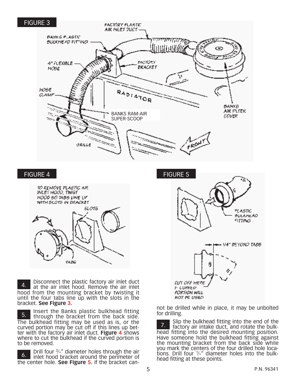 Figure 3 figure 4 figure 5 | Banks Power GM Motorhomes: (Gas ’82 - 95 7.4L) PowerPack system (Carbureted, dual air pump) User Manual | Page 5 / 16