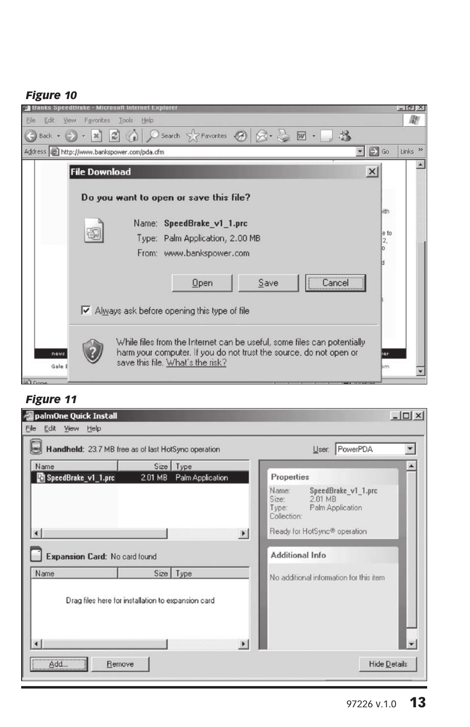 Banks Power Chevy_GMC Trucks: Duramax LLY (Diesel ’04 - 05 6.6L) Speed Control- SpeedBrake, Advance User Manual '04-05 For use with PowerPDA User Manual | Page 13 / 16