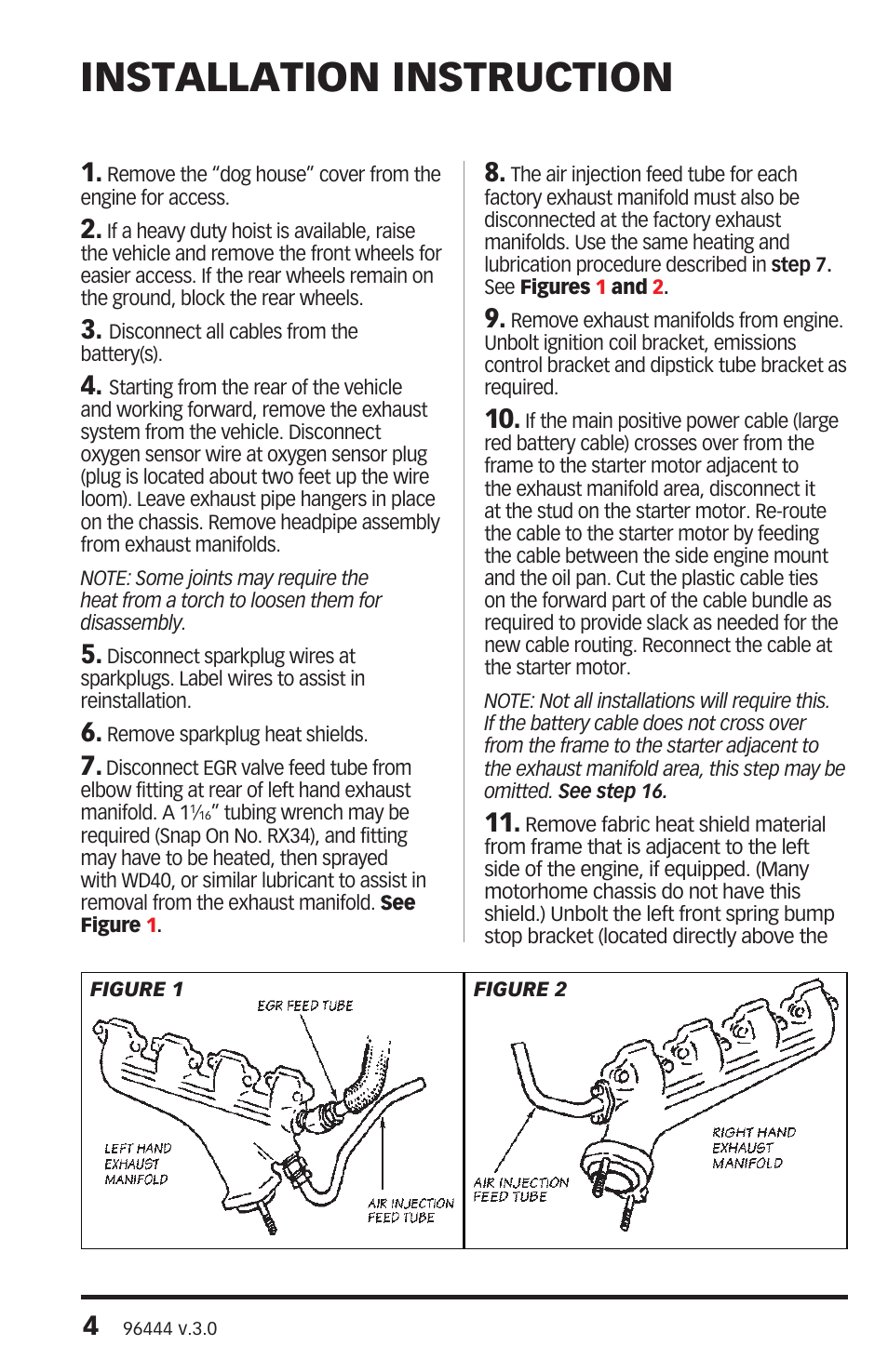 Installation instruction | Banks Power Ford Motorhomes: (Gas ’93 - 98 7.5L Class-A) PowerPack System (Class-A, Ford chassis, non-cat) For Use w_ 460 EFI Engine User Manual | Page 4 / 20