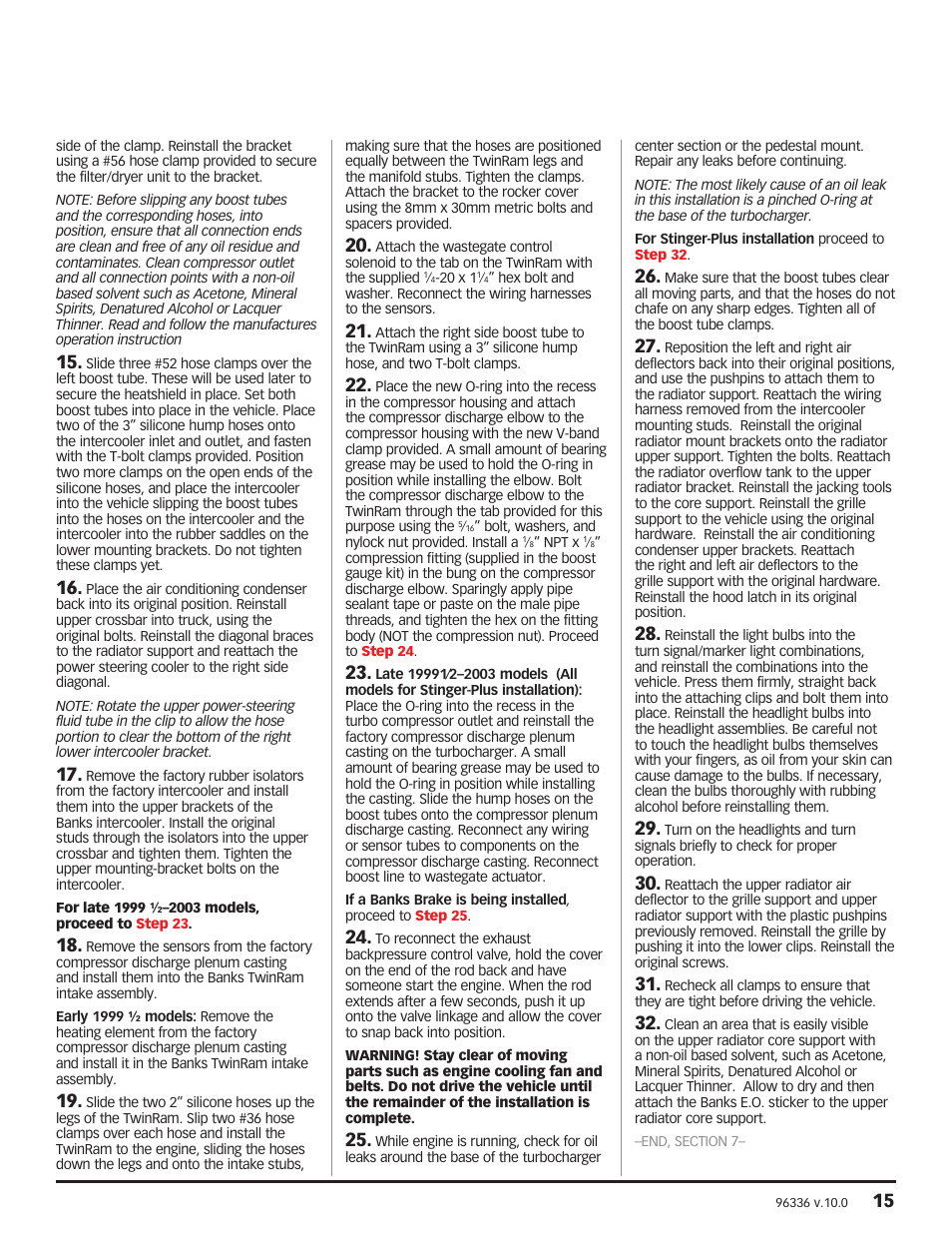 Banks Power Ford Trucks: (Diesel ’99 - 03 7.3L Power Stroke) Power Systems- PowerPack, Stinger-Plus, Stinger & Git-Kit '19991_2-2003 F-250 & F-350 Trucks and Excursions User Manual | Page 15 / 28