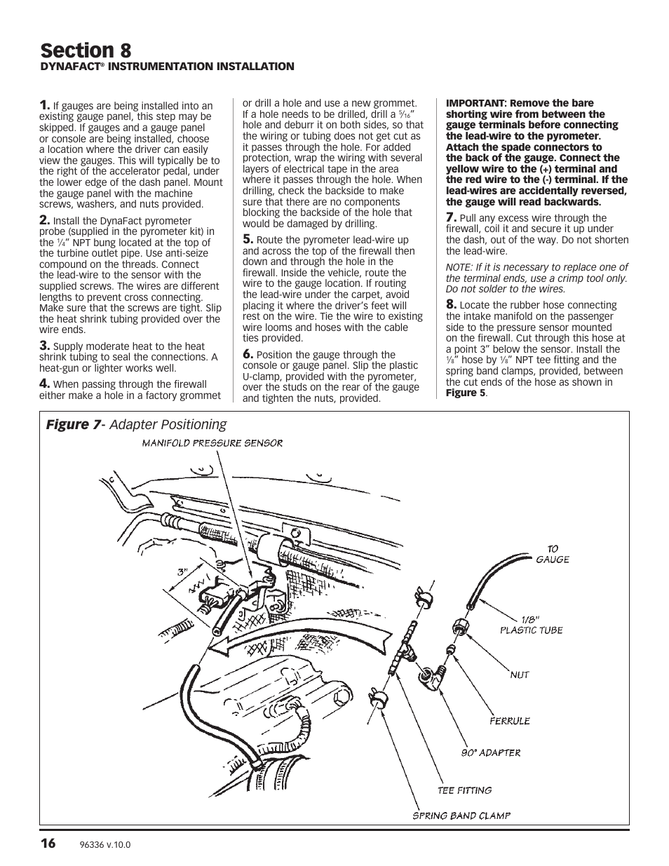 Figure 7 - adapter positioning | Banks Power Ford Trucks: (Diesel ’99 - 03 7.3L Power Stroke) Power Systems- PowerPack, Stinger-Plus, Stinger & Git-Kit '19991_2-2003 F-250 & F-350 Trucks and Excursions User Manual | Page 16 / 28