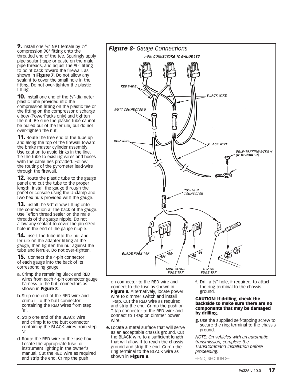 Figure 8 - gauge connections | Banks Power Ford Trucks: (Diesel ’99 - 03 7.3L Power Stroke) Power Systems- PowerPack, Stinger-Plus, Stinger & Git-Kit '19991_2-2003 F-250 & F-350 Trucks and Excursions User Manual | Page 17 / 28