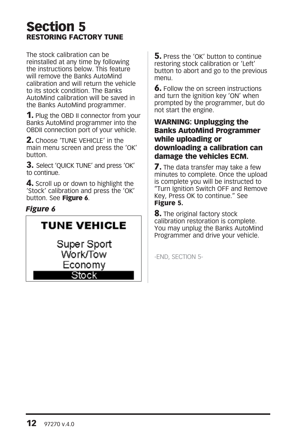 Banks Power Jeep Trucks: (Gas ’91 - 06 Wrangler 4.0L) Programmer- AutoMind Programmer User Manual | Page 12 / 16