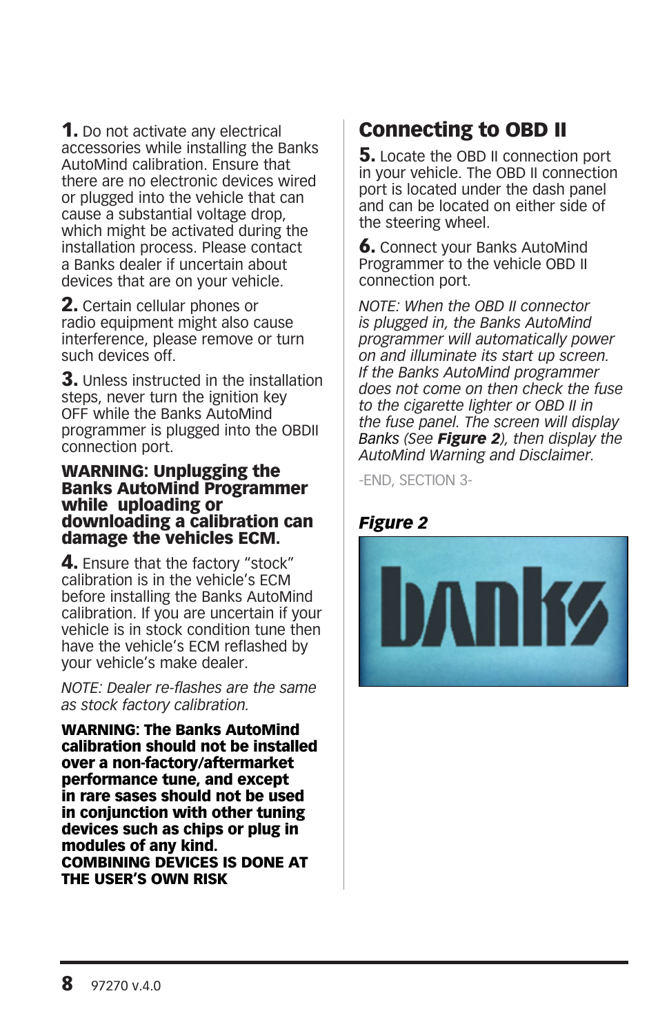Connecting to obd ii 5 | Banks Power Jeep Trucks: (Gas ’91 - 06 Wrangler 4.0L) Programmer- AutoMind Programmer User Manual | Page 8 / 16