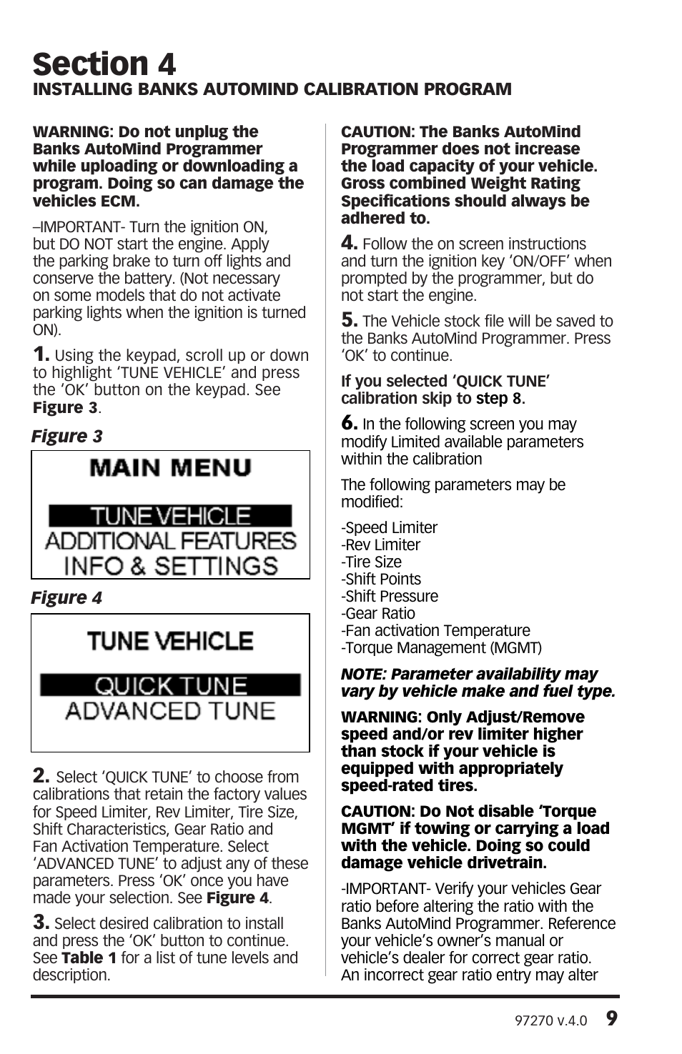 Banks Power Jeep Trucks: (Gas ’91 - 06 Wrangler 4.0L) Programmer- AutoMind Programmer User Manual | Page 9 / 16