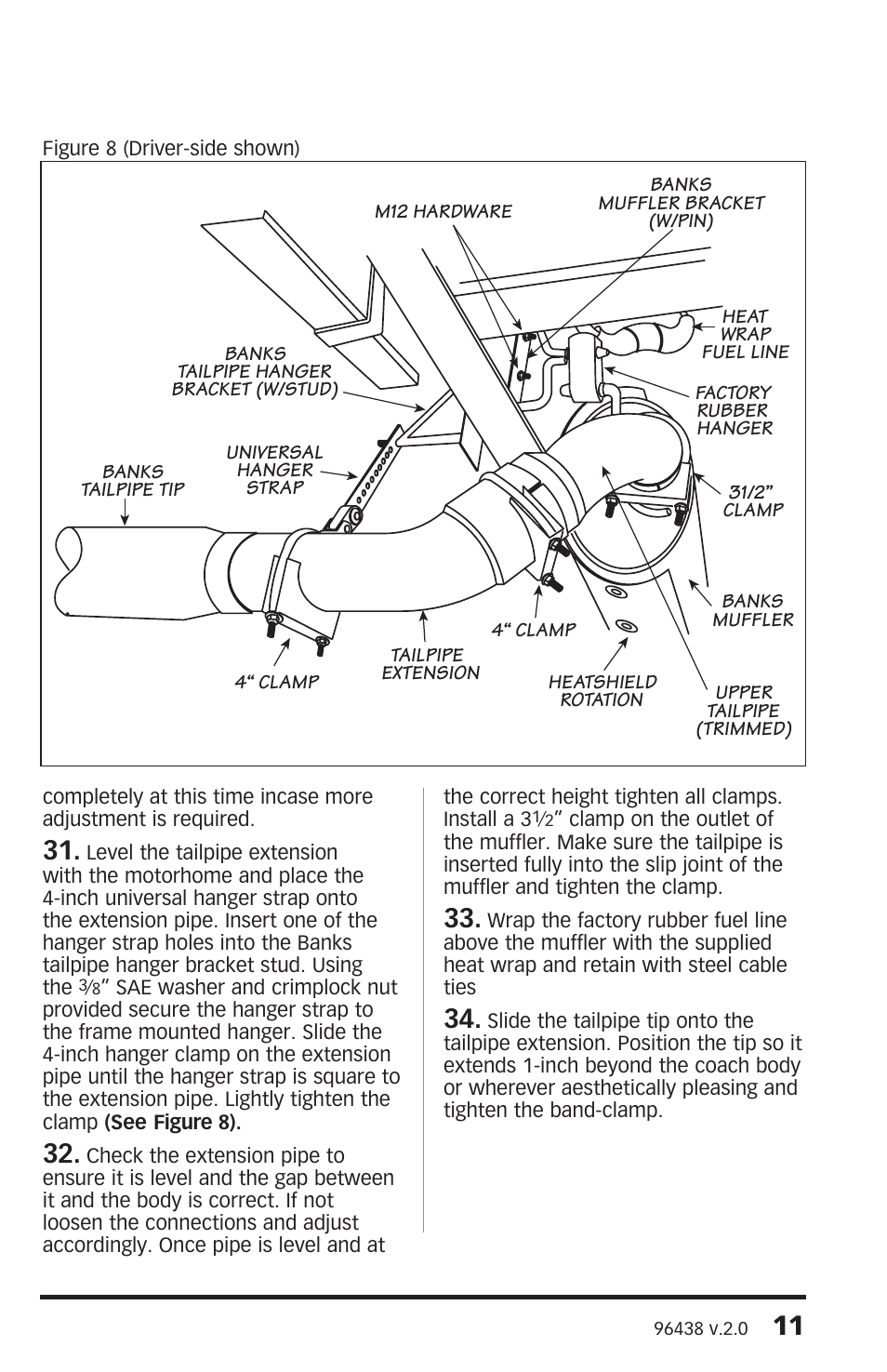Banks Power GM Motorhomes: (Gas ’01 - 10 8.1L Workhorse) PowerPack & Stinger systems '05 & Later Class-A MH, W-24 chassis User Manual | Page 11 / 14