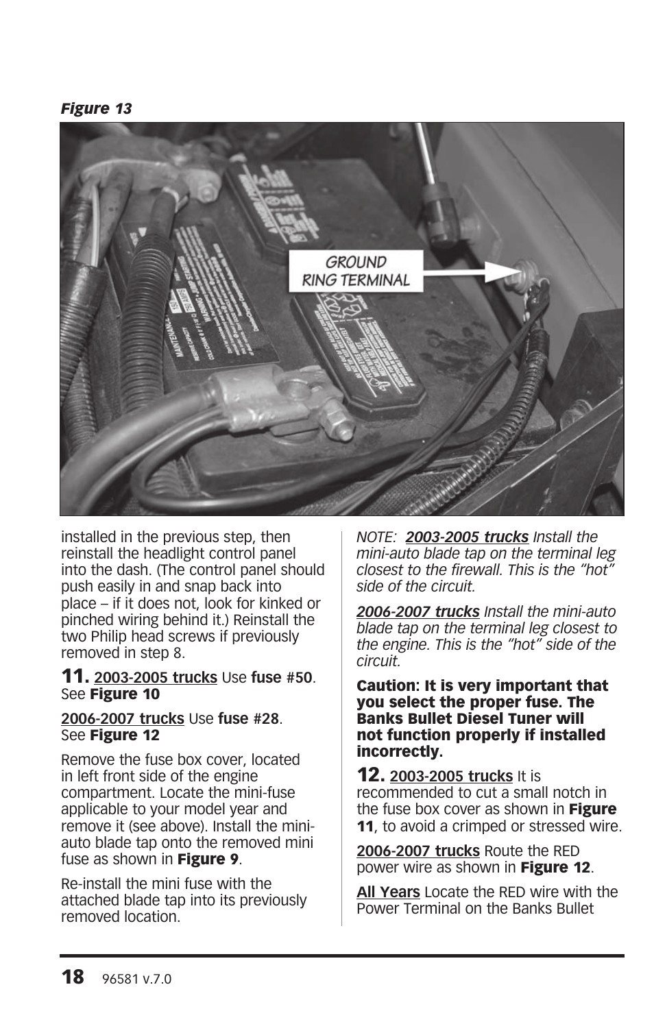 Banks Power Dodge Trucks: (Diesel ’03 - 07 5.9L Cummins) Tuner- Bullet Diesel Tuner '03-07 235, 250, 305, 325 HP Dodge 5.9L Cummins (24-valve) Trucks User Manual | Page 18 / 24