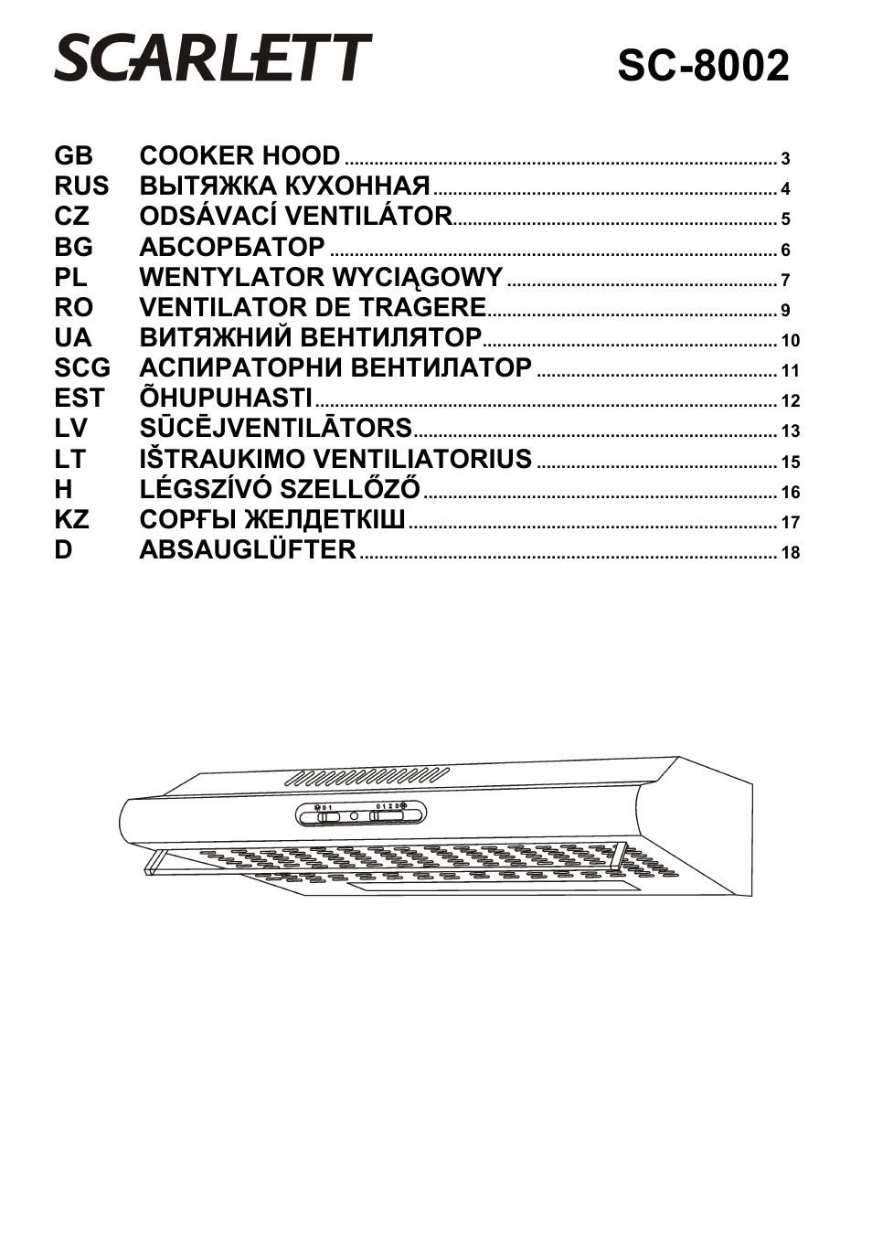 Scarlett SC-8002 User Manual | 19 pages