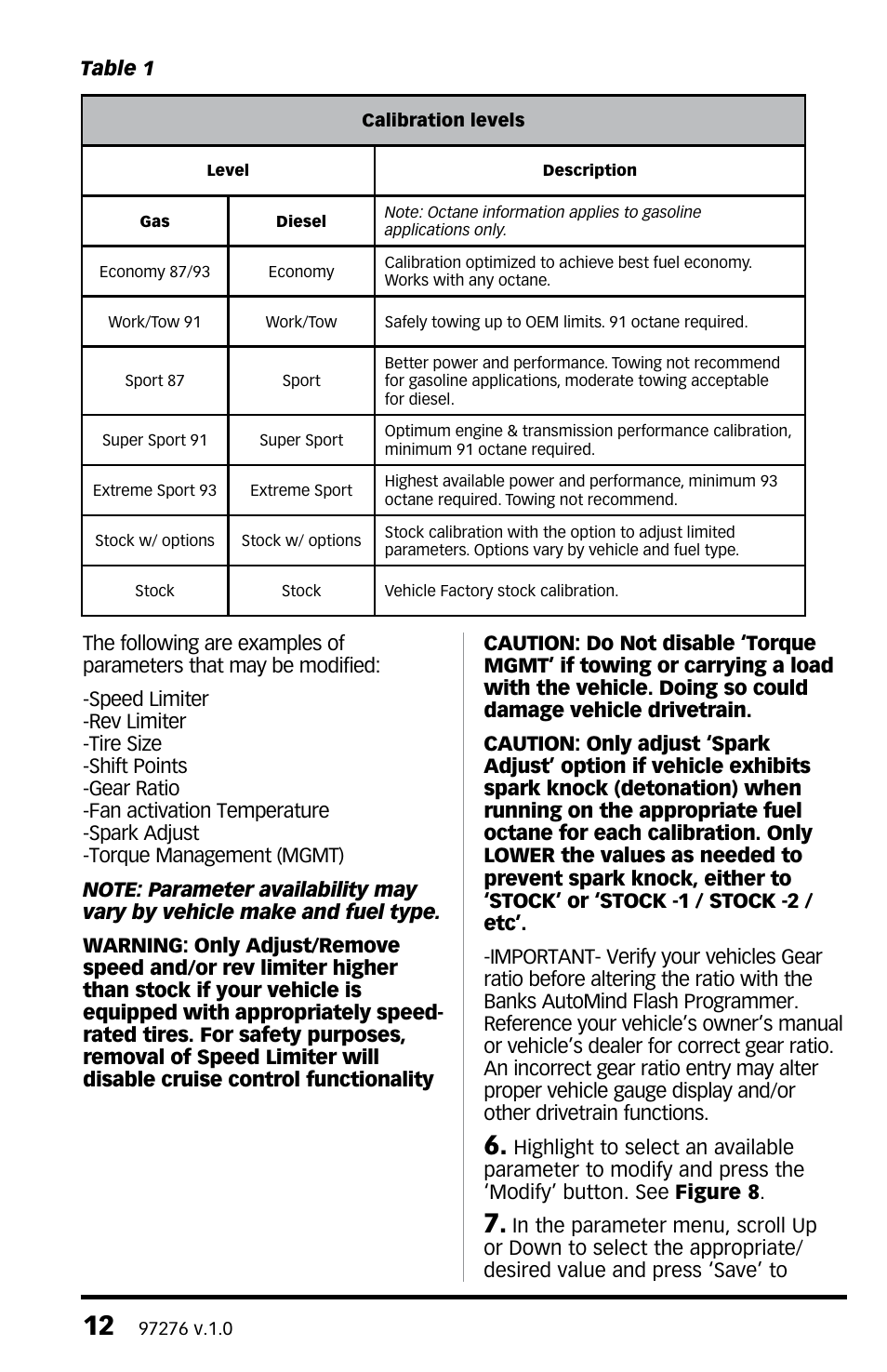 Banks Power Ford Trucks: (Gas ’99 - 11 6.8L V10; 6.2L V8) AutoMind Flash Programmer for use with Banks iQ Flash User Manual | Page 12 / 20