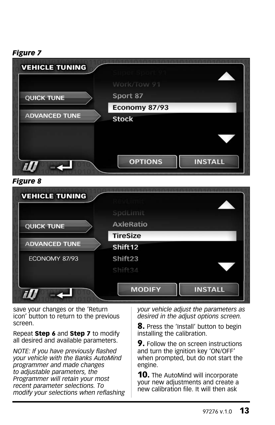 Banks Power Ford Trucks: (Gas ’99 - 11 6.8L V10; 6.2L V8) AutoMind Flash Programmer for use with Banks iQ Flash User Manual | Page 13 / 20