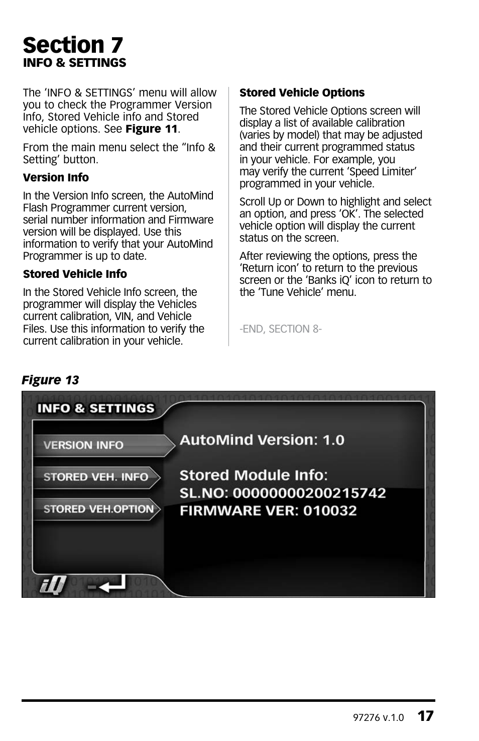 Banks Power Ford Trucks: (Gas ’99 - 11 6.8L V10; 6.2L V8) AutoMind Flash Programmer for use with Banks iQ Flash User Manual | Page 17 / 20