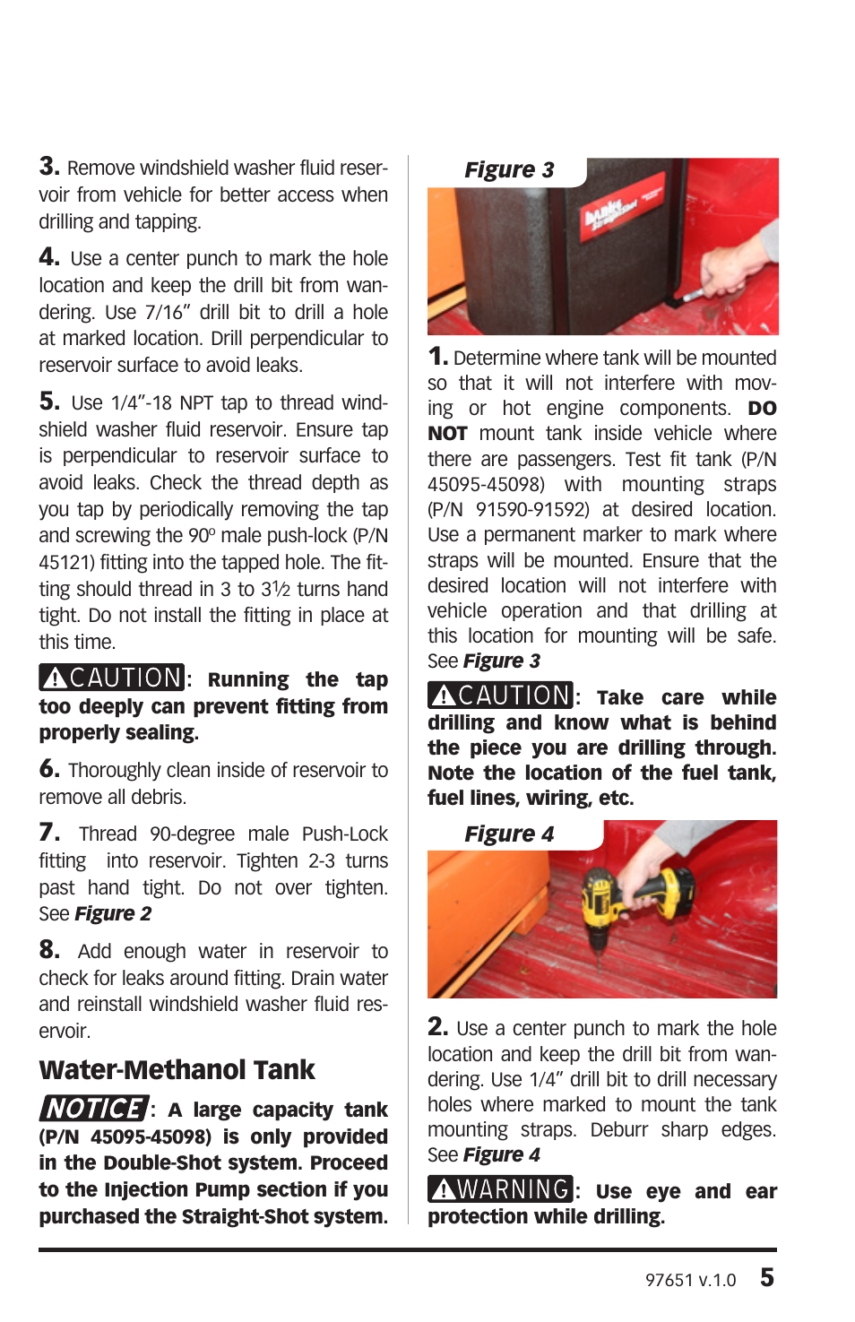 Water-methanol tank | Banks Power Universal Car & Truck: (Gas or Diesel ’50 - 14 Universal) Water-Methanol: Straight-Shot and Double Shot, Vehicle specific applications User Manual | Page 5 / 32