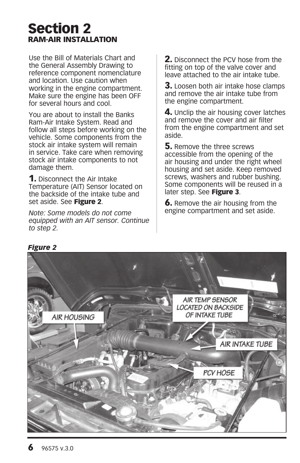 Banks Power Jeep Trucks: (Gas ’91 - 06 Wrangler 4.0L) Intake- Ram-Air intake system '97-06 Jeep 4.0L User Manual | Page 6 / 12