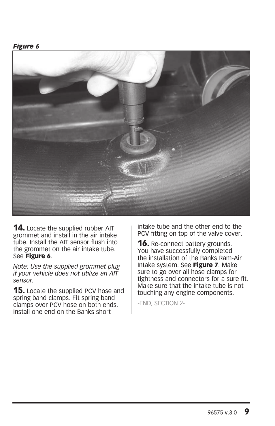 Banks Power Jeep Trucks: (Gas ’91 - 06 Wrangler 4.0L) Intake- Ram-Air intake system '97-06 Jeep 4.0L User Manual | Page 9 / 12