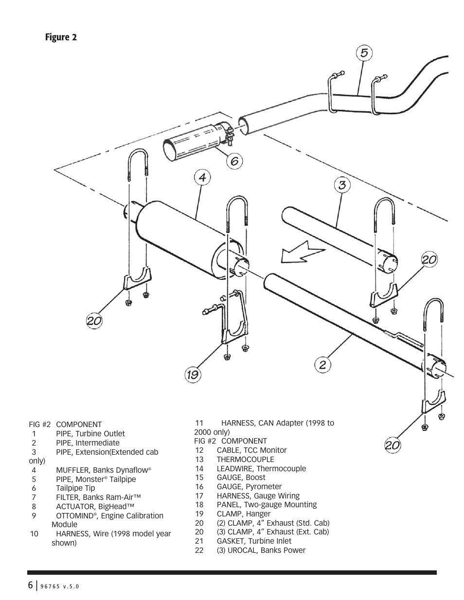 Figure 2 | Banks Power Dodge Trucks: (Diesel ’98 - 02 5.9L Cummins ISB) Power Systems- Stinger & Git-Kit Systems (does not connect to pump wire) User Manual | Page 6 / 20