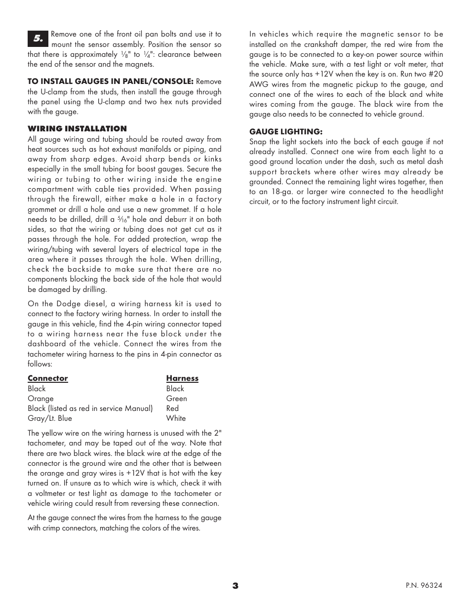Banks Power Tachometer User Manual | Page 3 / 4