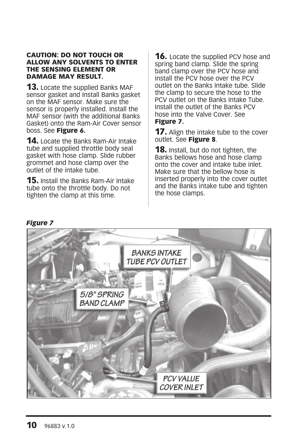 Banks Power Chevy_GMC Trucks: Gas ’99 - 14 4.3,4.8,5.3,6.0,6.2,8.1 Intake- Ram-Air Intake System '09-11 Chevy-GMC (4.8L, 5.3L, 6.0L, 6.2L) Pickups & SUV User Manual | Page 10 / 12