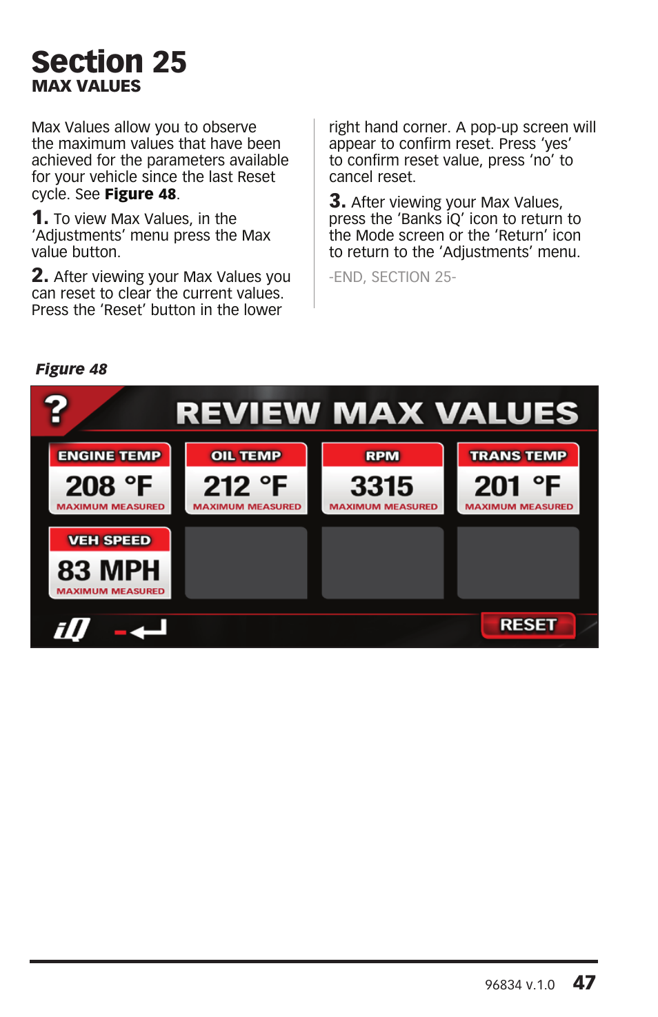 Banks Power Ford Trucks: (Diesel ’03 - 07 6.0L Power Stroke) Interface- Banks iQ 2.0 Ford(03-10), Chevy(01-10), Dodge(03-07) User Manual | Page 47 / 52