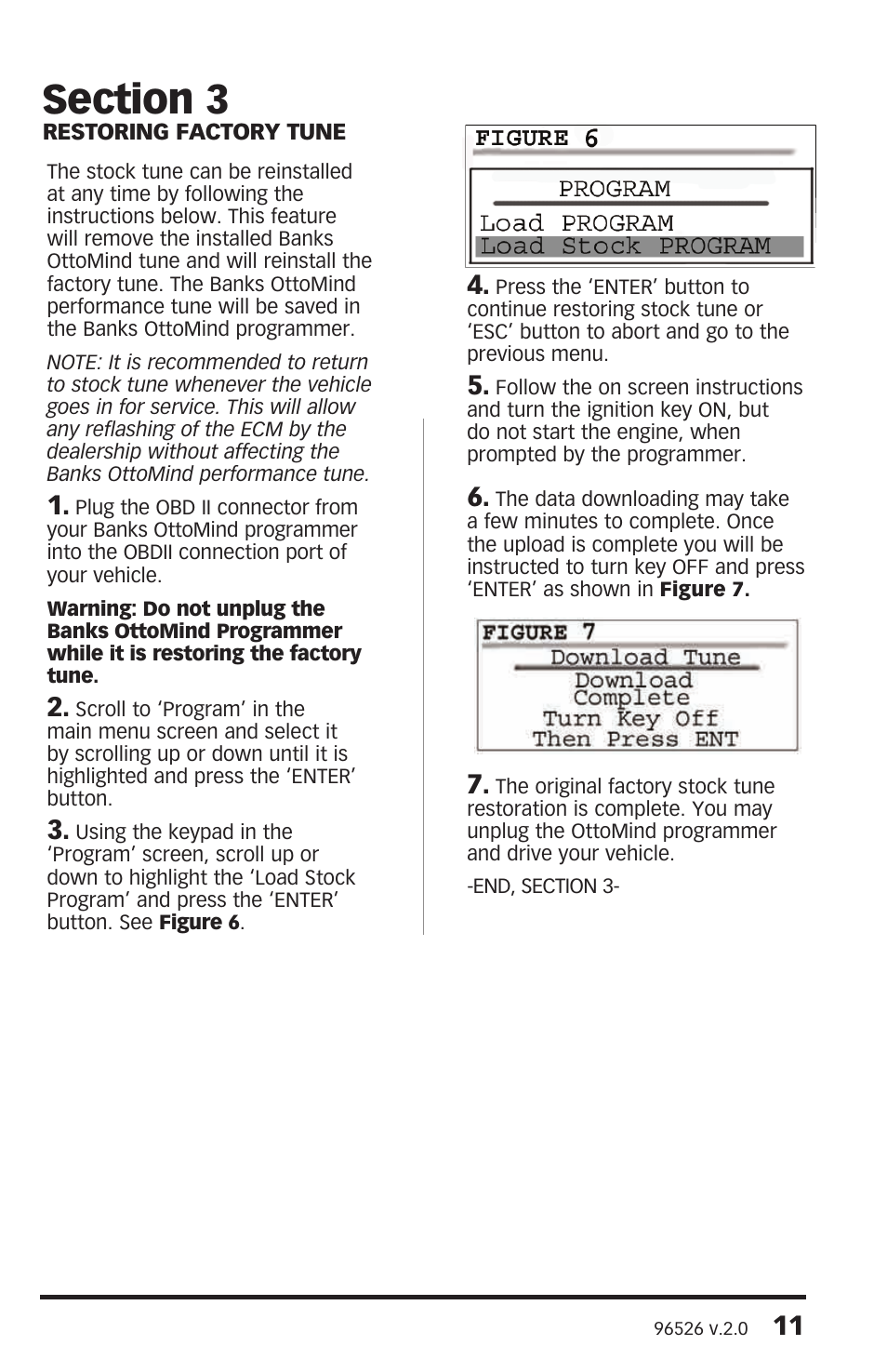 Banks Power Ford Trucks: (Diesel ’99 - 03 7.3L Power Stroke) Programmer- OttoMind Programmer User Manual | Page 11 / 16