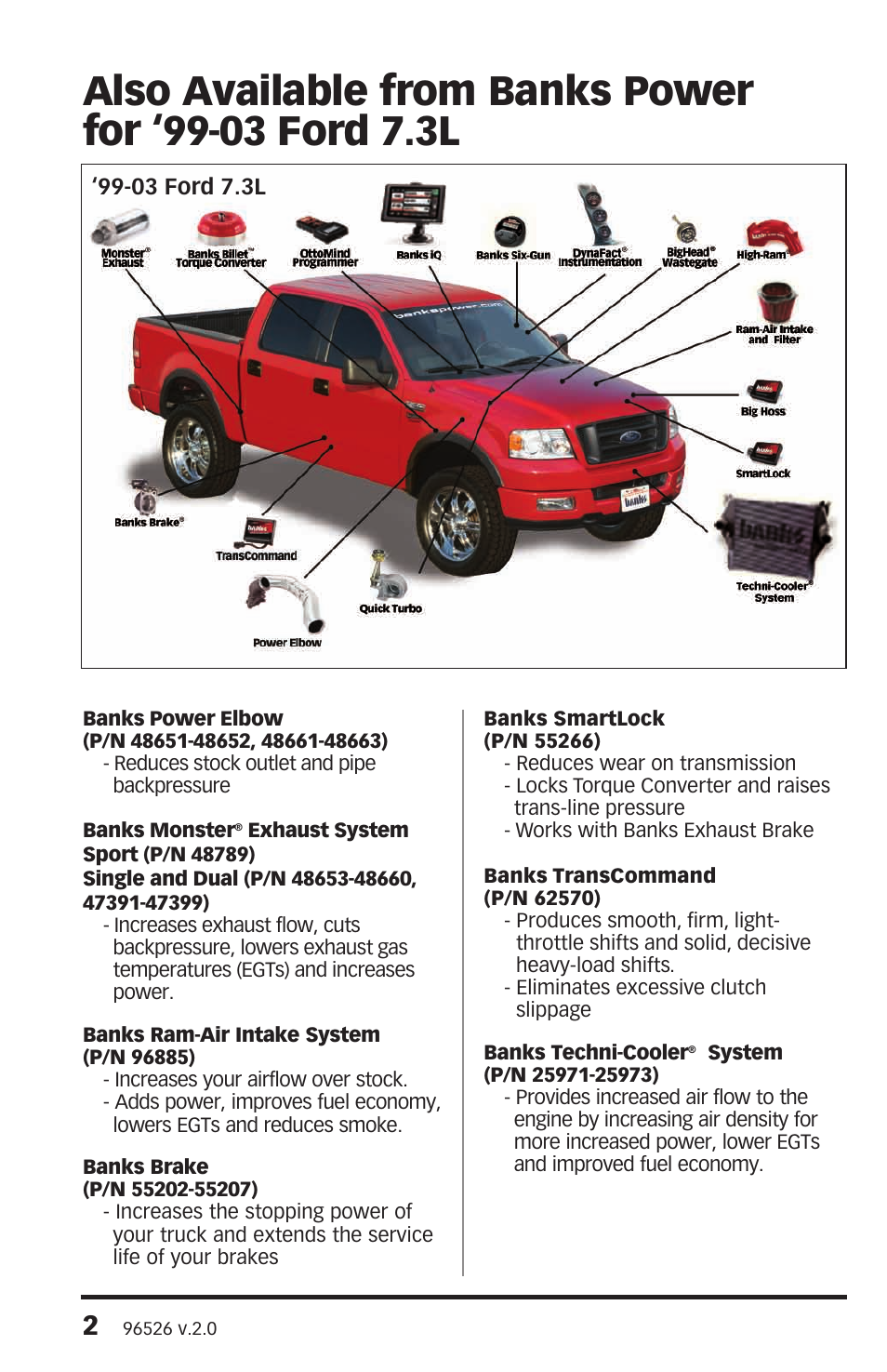 Banks Power Ford Trucks: (Diesel ’99 - 03 7.3L Power Stroke) Programmer- OttoMind Programmer User Manual | Page 2 / 16