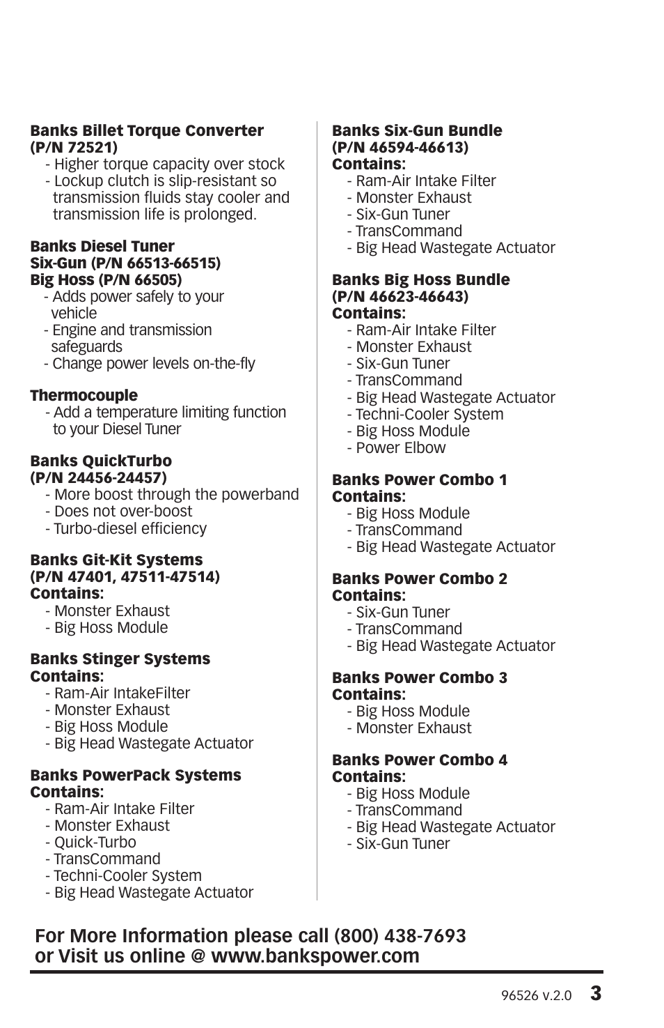 Banks Power Ford Trucks: (Diesel ’99 - 03 7.3L Power Stroke) Programmer- OttoMind Programmer User Manual | Page 3 / 16