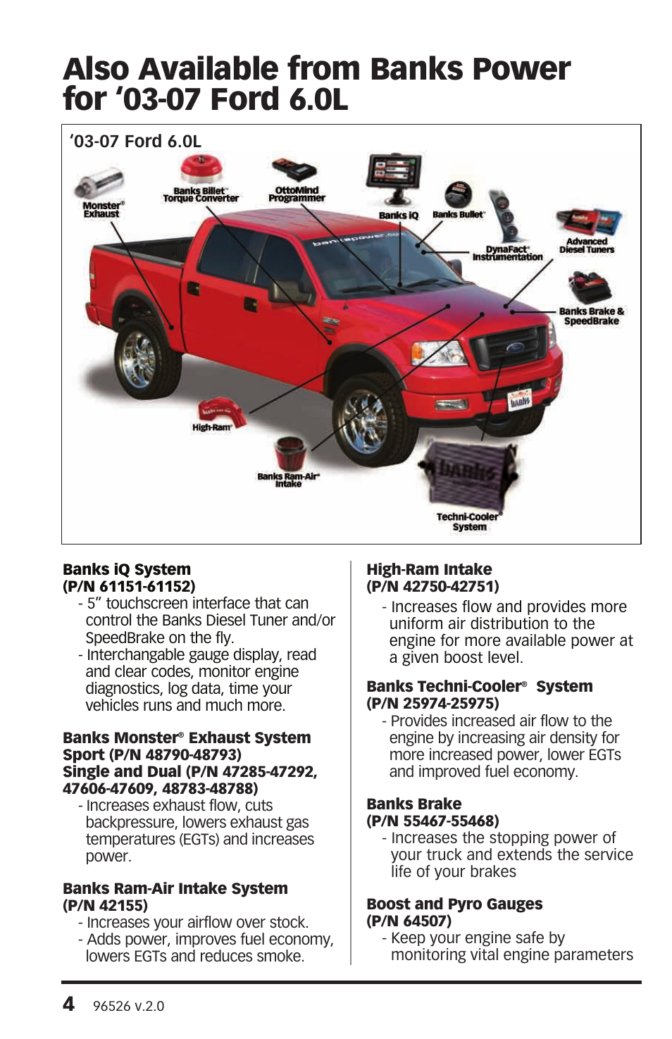 Banks Power Ford Trucks: (Diesel ’99 - 03 7.3L Power Stroke) Programmer- OttoMind Programmer User Manual | Page 4 / 16