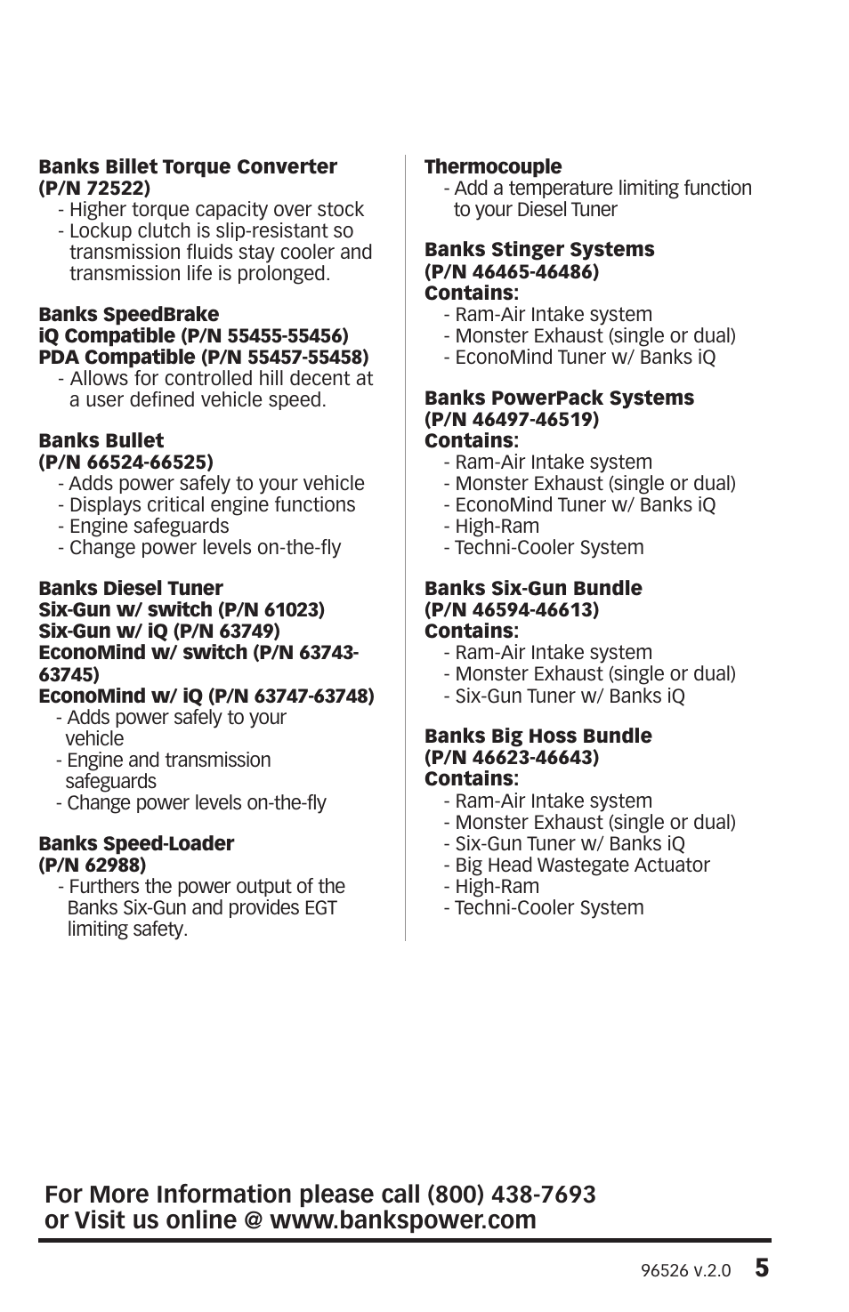 Banks Power Ford Trucks: (Diesel ’99 - 03 7.3L Power Stroke) Programmer- OttoMind Programmer User Manual | Page 5 / 16