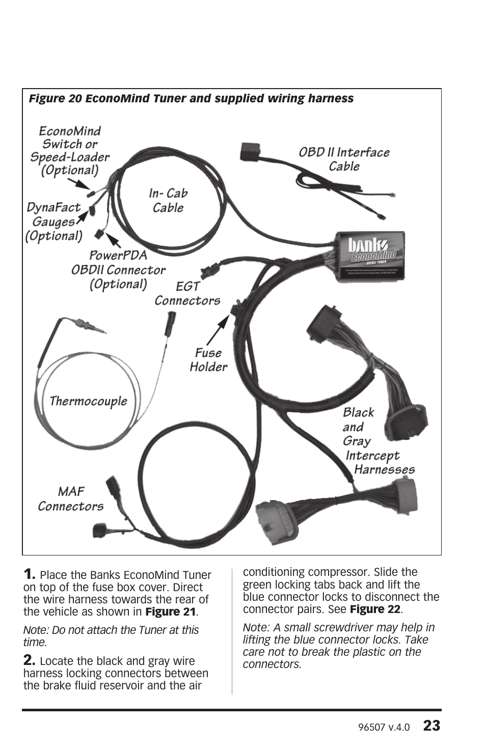Banks Power Chevy_GMC Trucks: Duramax LMM (Diesel ’07 - 10 6.6L) Power Systems- PowerPack & Stinger w_EconoMind ('07-09) LMM (PDA) Compatible w_Optional PowerPDA User Manual | Page 23 / 60