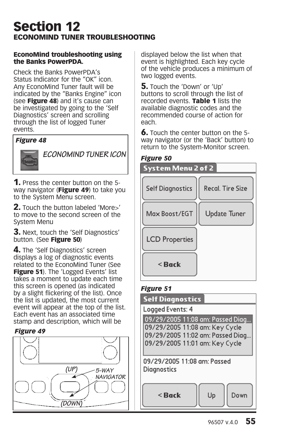 Economind tuner icon | Banks Power Chevy_GMC Trucks: Duramax LMM (Diesel ’07 - 10 6.6L) Power Systems- PowerPack & Stinger w_EconoMind ('07-09) LMM (PDA) Compatible w_Optional PowerPDA User Manual | Page 55 / 60