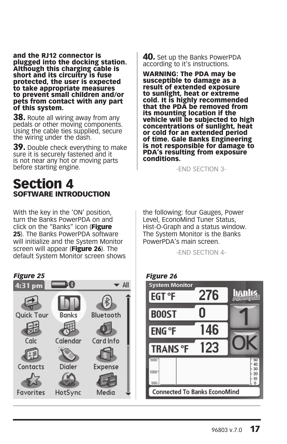 Banks Power Ford Trucks: (Diesel ’03 - 07 6.0L Power Stroke) Interface- PowerPDA For use with EconoMind Ford (03-09), Chevy(01-08), Dodge (03-07) User Manual | Page 17 / 34