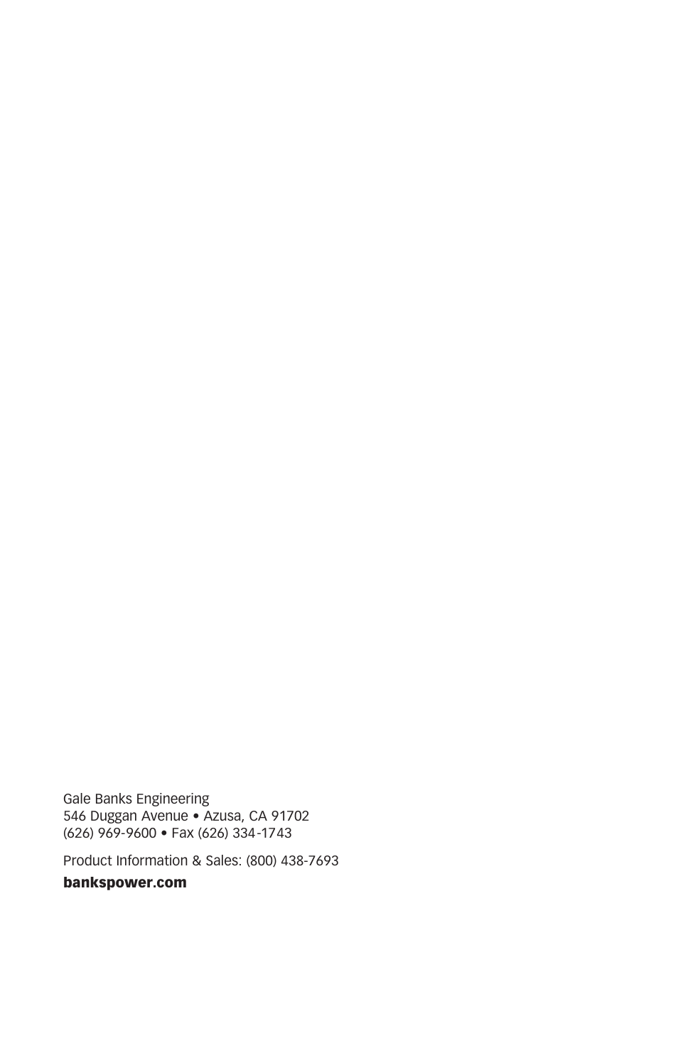 Banks Power Ford Trucks: (Diesel ’03 - 07 6.0L Power Stroke) Interface- PowerPDA For use with EconoMind Ford (03-09), Chevy(01-08), Dodge (03-07) User Manual | Page 34 / 34