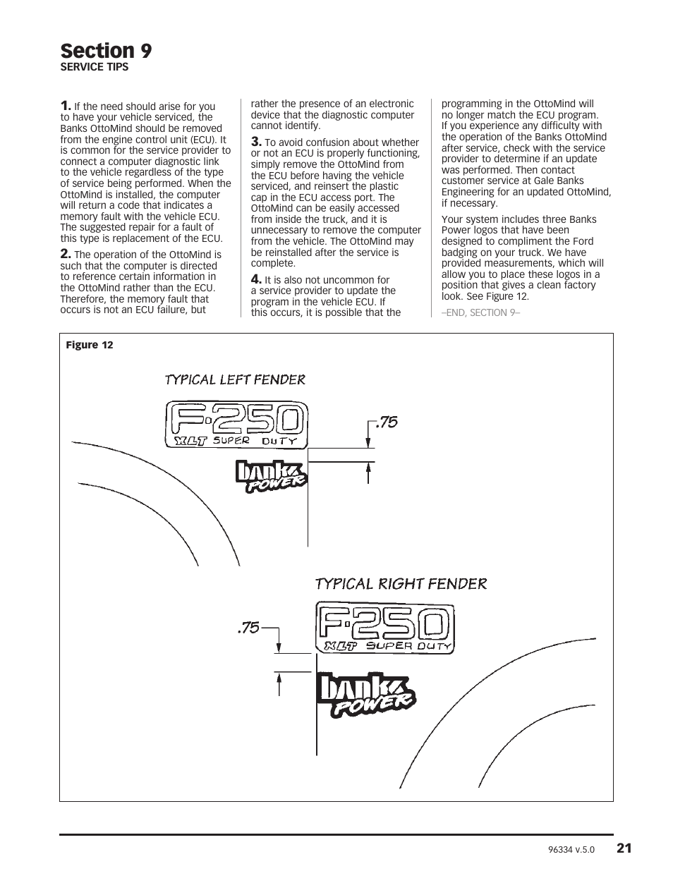 Banks Power Ford Trucks: (Diesel ’99 - 03 7.3L Power Stroke) Power Systems- Stinger, Stinger-Plus & PowerPack systems '19991_2-2003 F250_F350 Trucks & Excursion (non-cat) User Manual | Page 21 / 24