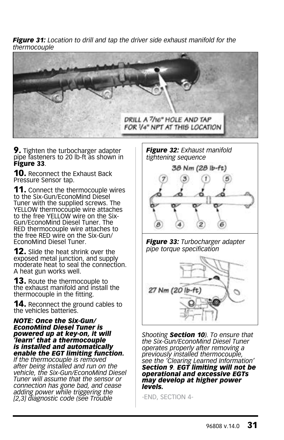 Banks Power Ford Trucks: (Diesel ’03 - 07 6.0L Power Stroke) Tuner- Six-Gun Diesel Tuner w_Optional Banks Brake & Speed-Loader '03-07 For use with Six-Gun_EconoMind Selector Switch User Manual | Page 31 / 44
