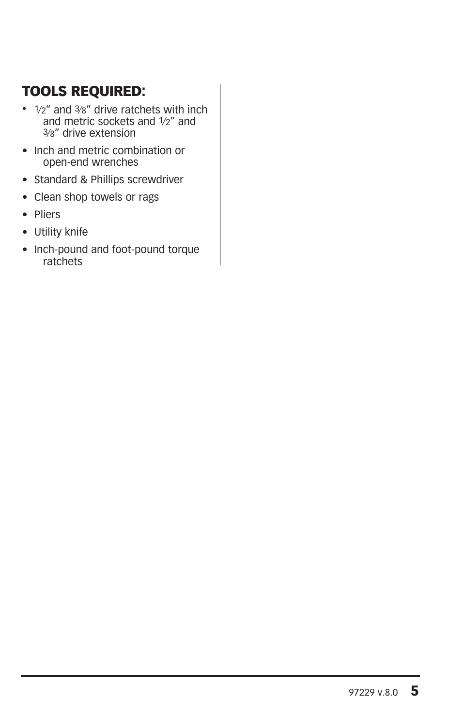 5tools required | Banks Power Chevy_GMC Trucks: Duramax LMM (Diesel ’07 - 10 6.6L) Speed Control- SpeedBrake '07-08 (PDA) For use with PowerPDA User Manual | Page 5 / 20