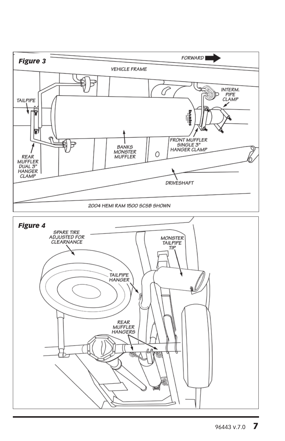 Banks Power Dodge Trucks: (Gas ’02 - 10 5.7L HEMI & 4.7L) Exhaust- Monster Exhaust '02-05 (03-05) Ram 1500 HEMI, (03-05) Ram 2500 HEMI, (02-03) Ram 1500 & 4.7L Magnum User Manual | Page 7 / 8