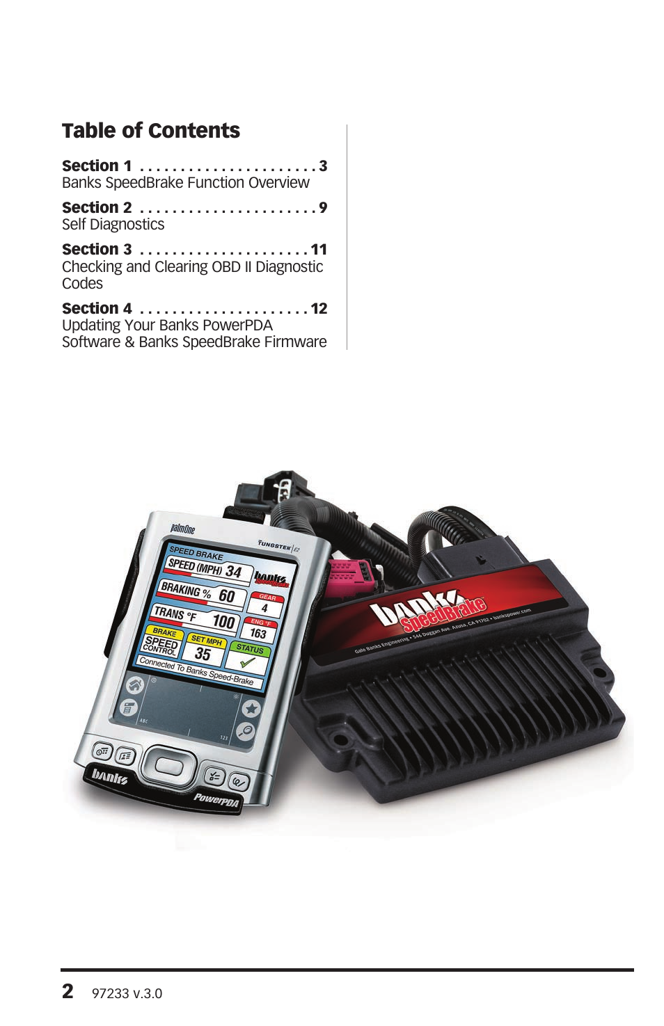 Banks Power Chevy_GMC Trucks: Duramax LLY-LBZ (Diesel ’06 - 07 6.6L) Speed Control- SpeedBrake, Advance User Manual '06-08 (PDA) For use with PowerPDA User Manual | Page 2 / 12