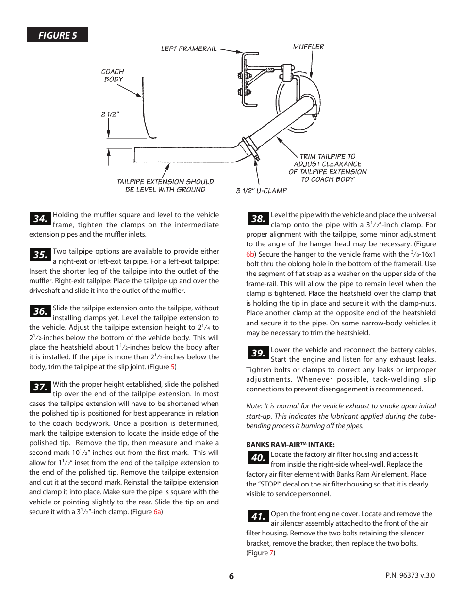 Figure 5 | Banks Power GM Motorhomes: (Gas ’96 - 00 7.4L Vortec) PowerPack system (EFI Vortec, P30 chassis) User Manual | Page 6 / 12