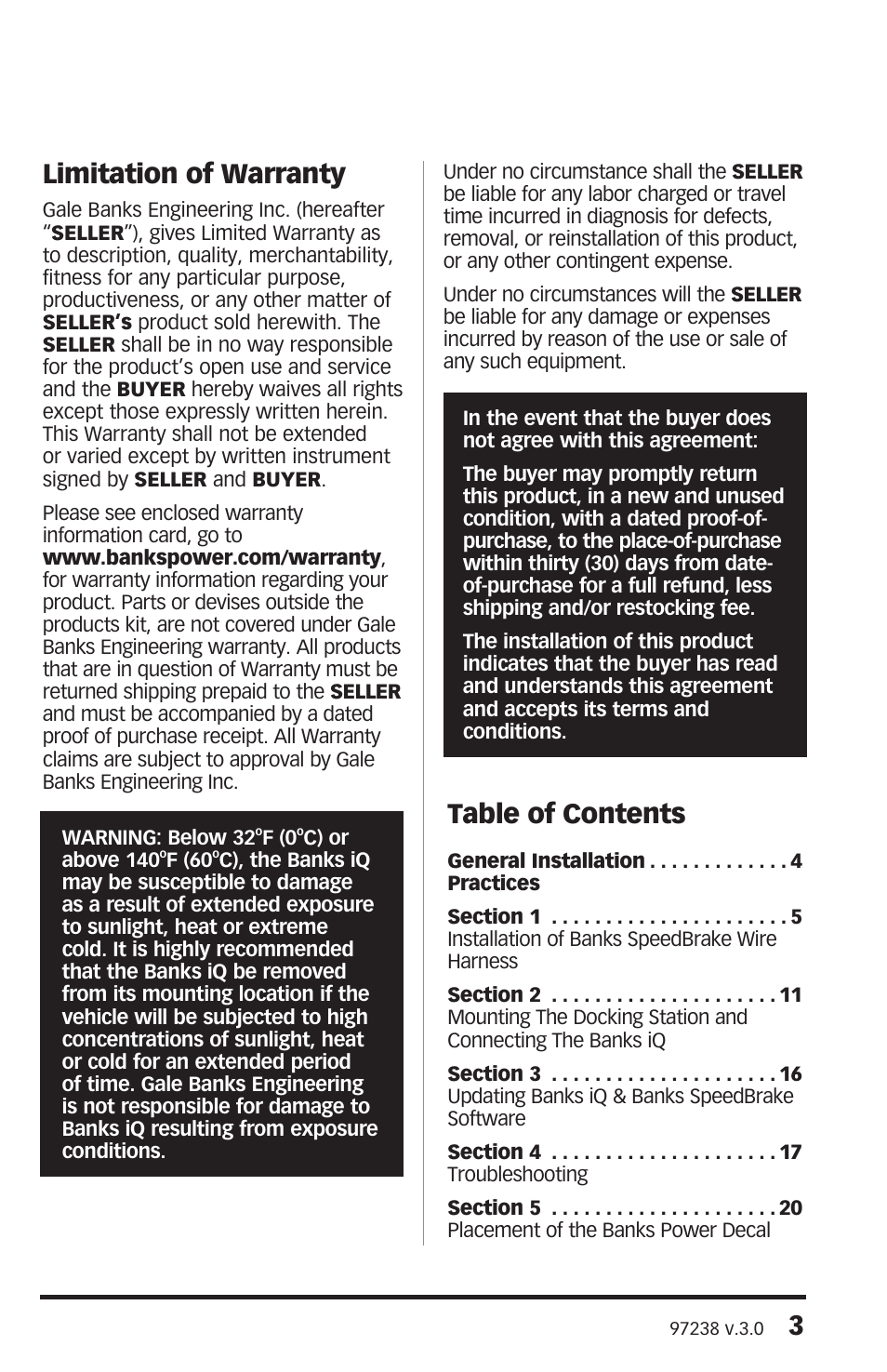 Banks Power Chevy_GMC Trucks: Duramax LLY (Diesel ’04 - 05 6.6L) Speed Control- SpeedBrake '04-05 (iQ) For use with Banks iQ User Manual | Page 3 / 20