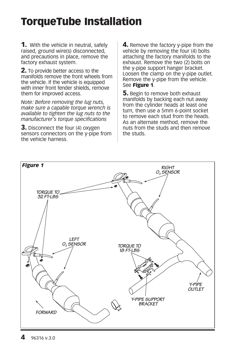 Torquetube installation | Banks Power Ford Trucks: (Gas ’04 - 08 F-150 V6 & V8) Exhaust- TorqueTube system '04-08 F-150 5.4L (late-body) User Manual | Page 4 / 8