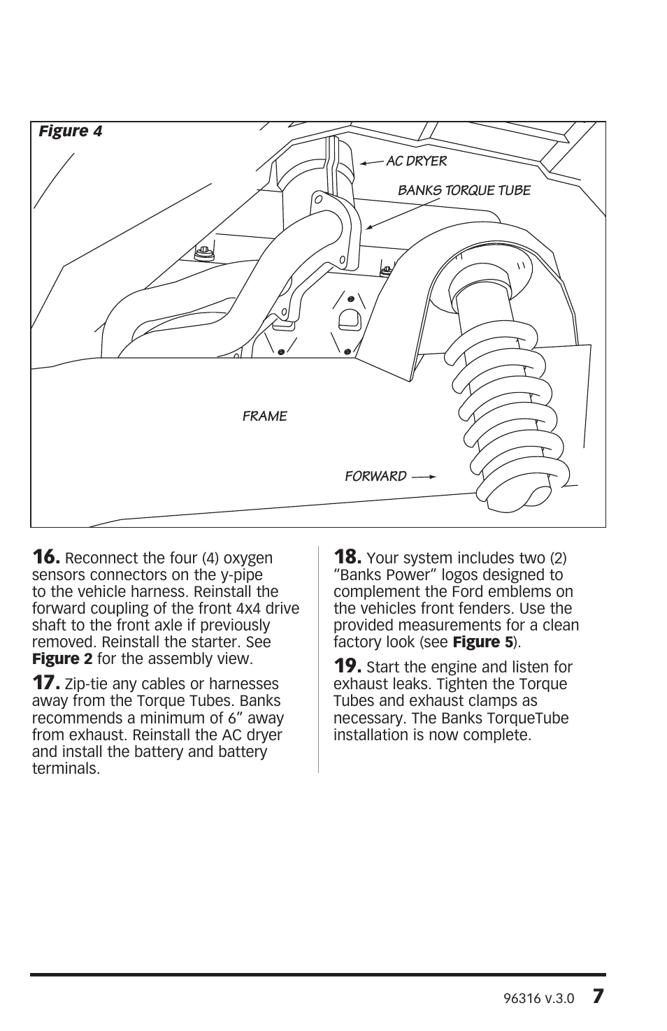 Banks Power Ford Trucks: (Gas ’04 - 08 F-150 V6 & V8) Exhaust- TorqueTube system '04-08 F-150 5.4L (late-body) User Manual | Page 7 / 8