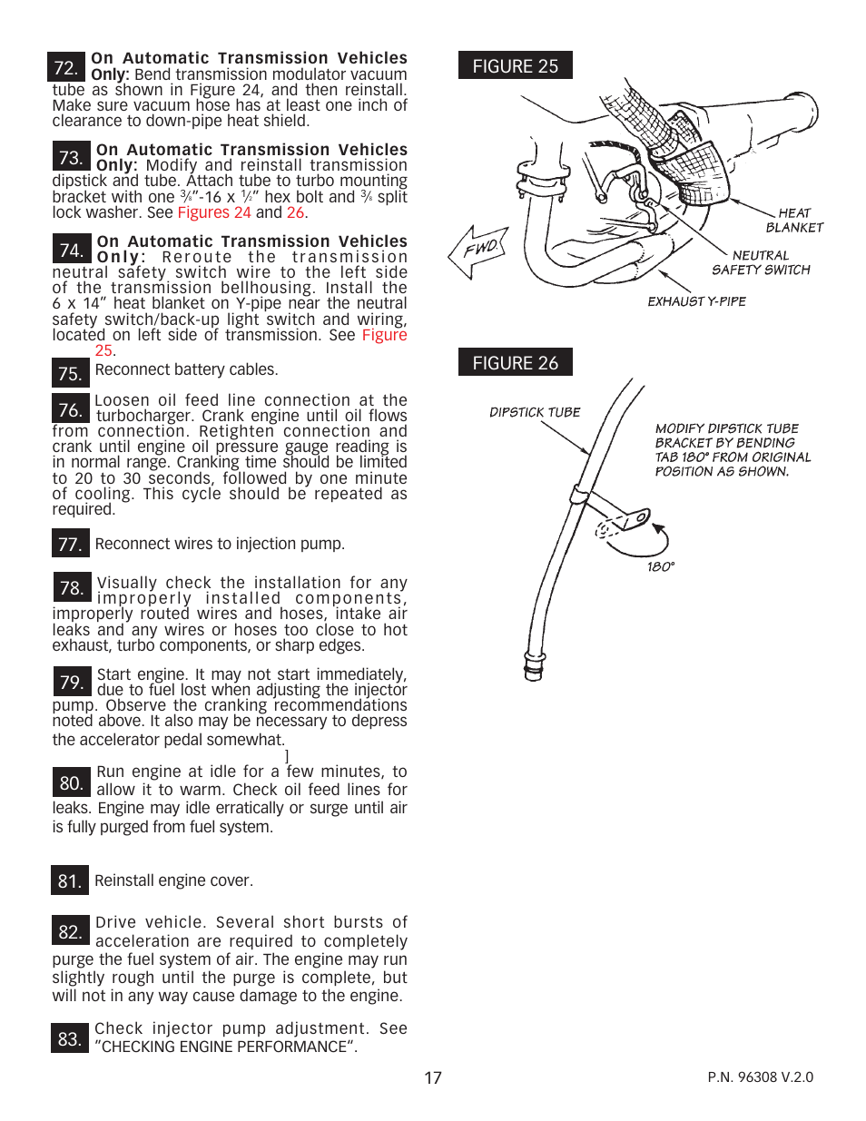 Banks Power Ford Trucks: (Diesel ’83 - 93 6.9 & 7.3L) Forced Induction- Sidewinder turbo system (Van) 6.9 & 7.3L User Manual | Page 17 / 24