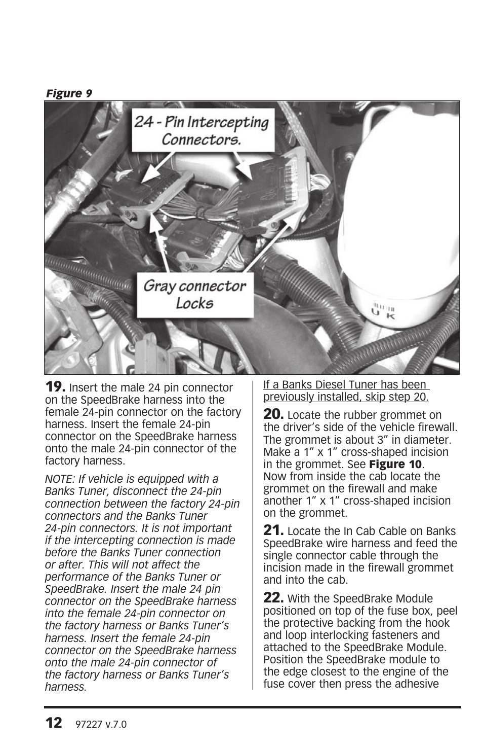 Banks Power Chevy_GMC Trucks: Duramax LLY-LBZ (Diesel ’06 - 07 6.6L) Speed Control- SpeedBrake '06-07 (PDA) For use with PowerPDA User Manual | Page 12 / 24