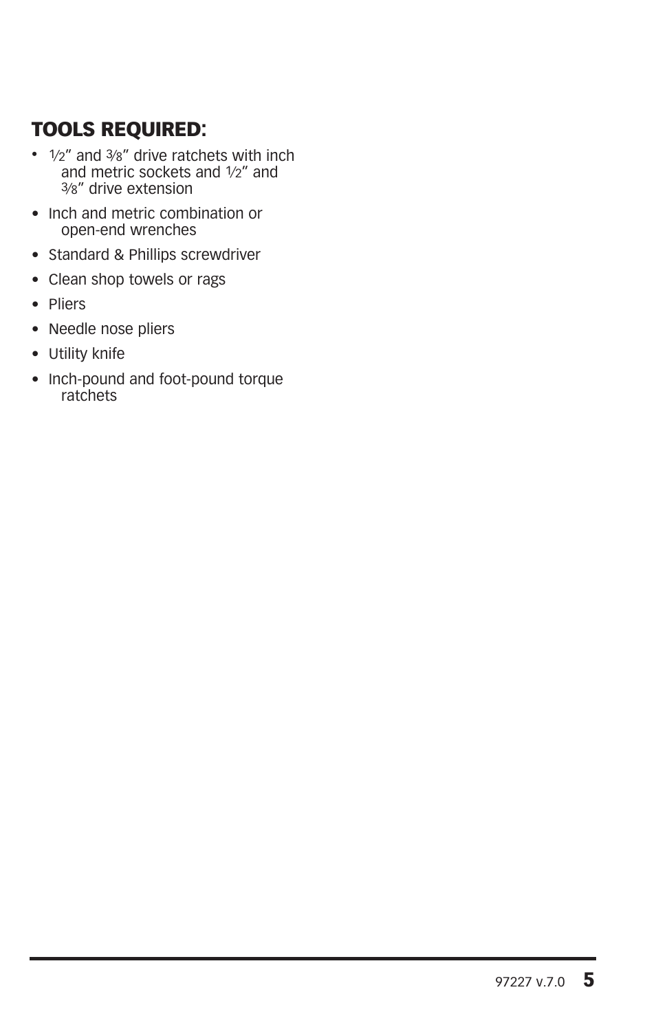 5tools required | Banks Power Chevy_GMC Trucks: Duramax LLY-LBZ (Diesel ’06 - 07 6.6L) Speed Control- SpeedBrake '06-07 (PDA) For use with PowerPDA User Manual | Page 5 / 24
