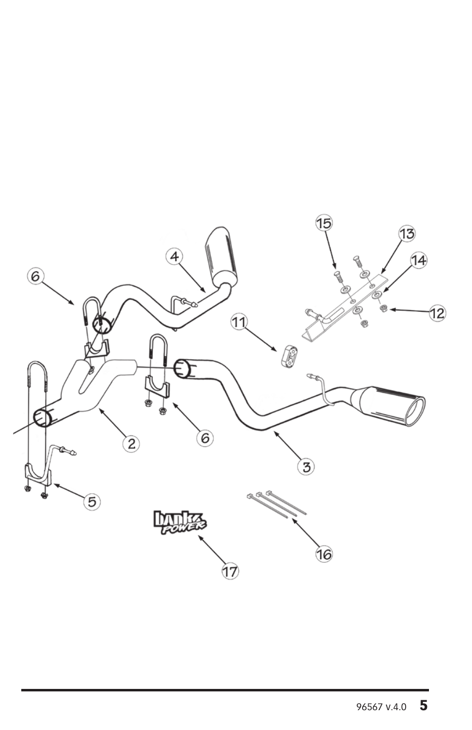 Banks Power Chevy_GMC Trucks: Duramax LMM (Diesel ’07 - 10 6.6L) Exhaust- Monster Exhaust, Split-Dual '07-10 User Manual | Page 5 / 8