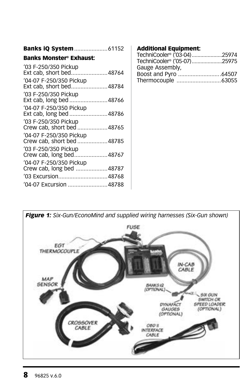 Banks Power Ford Trucks: (Diesel ’03 - 07 6.0L Power Stroke) Tuner- Six-Gun Diesel Tuner & SpeedBrake, For use with Banks iQ '03-07 Compatible with PowerPDA User Manual | Page 8 / 40