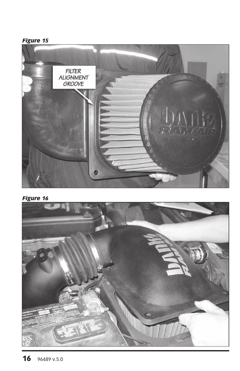 Banks Power Dodge Trucks: (Diesel ’03 - 07 5.9L Cummins) Intake- Banks Ram-Air Intake system '03-07 235, 250, 305 and 325 HP, Dodge Cummins 5.9L (24-valve) Trucks User Manual | Page 16 / 20