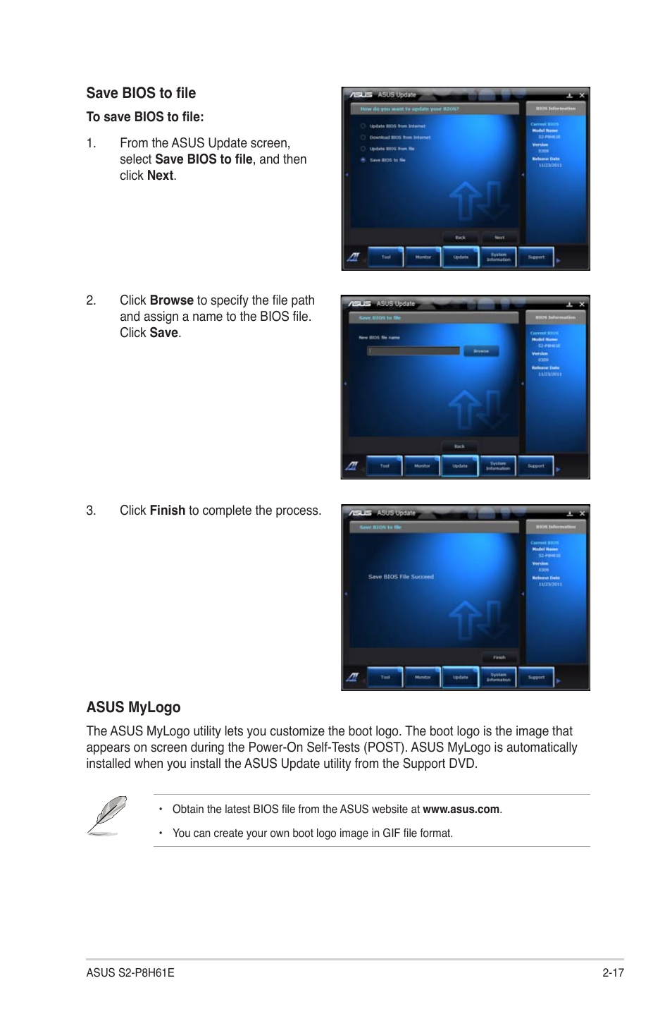 Asus S2-P8H61E User Manual | Page 33 / 80