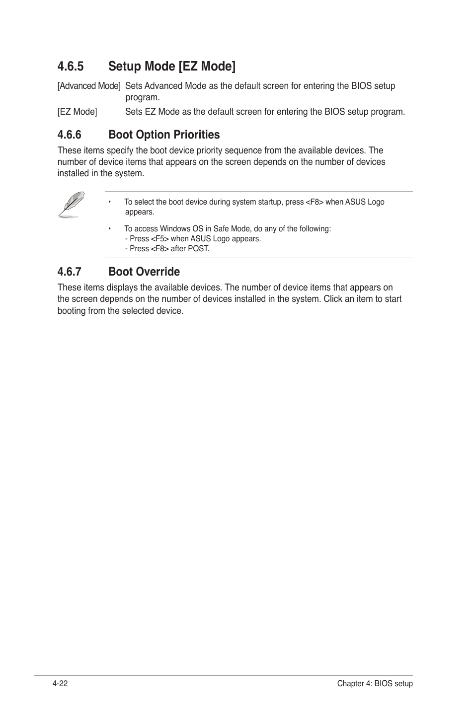 5 setup mode [ez mode, Setup mode [ez mode] -22, 6 boot option priorities | 7 boot override | Asus S2-P8H61E User Manual | Page 76 / 80