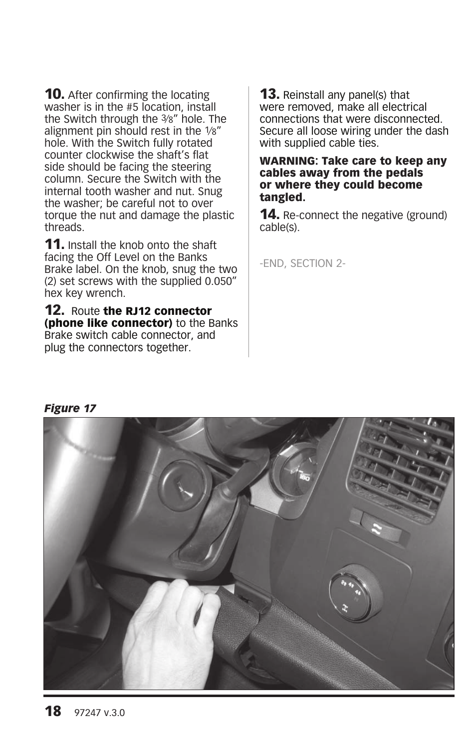 Banks Power Chevy_GMC Trucks: Duramax LMM (Diesel ’07 - 10 6.6L) Speed Control- Banks Brake w_ Switch User Manual | Page 18 / 24